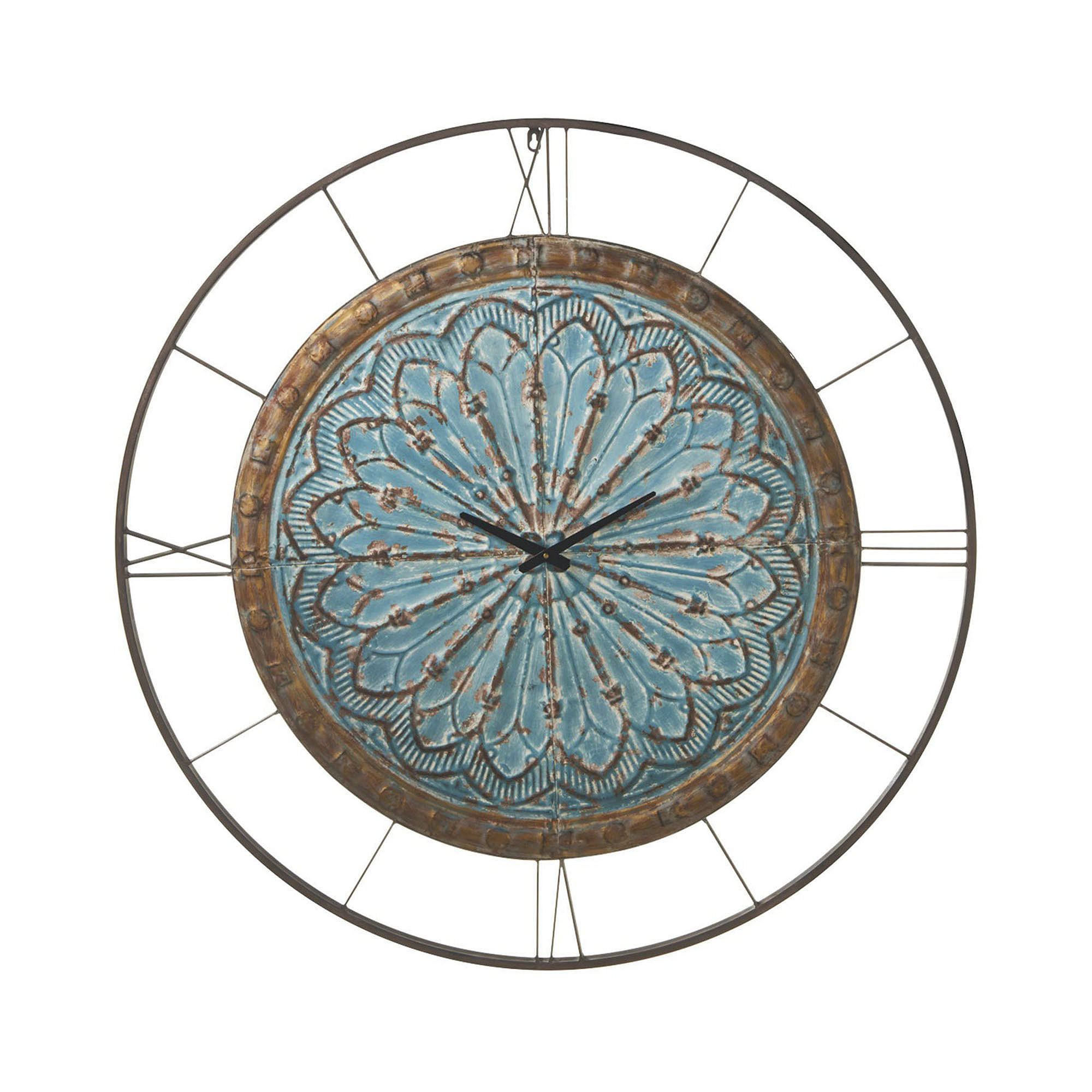 UPC 738449253908 product image for Distressed Medallion Wall Clock | upcitemdb.com