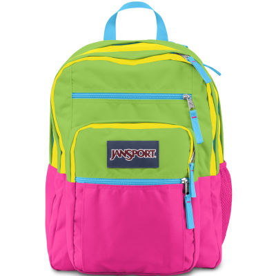 yellow jansport big student backpack