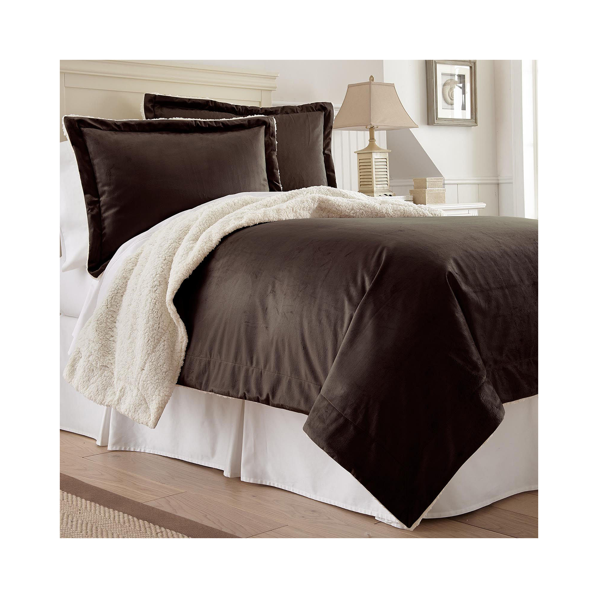 Faux Micro Mink Sherpa 3-pc. Comforter Set