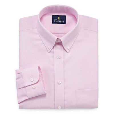 mens pink button down collar shirt