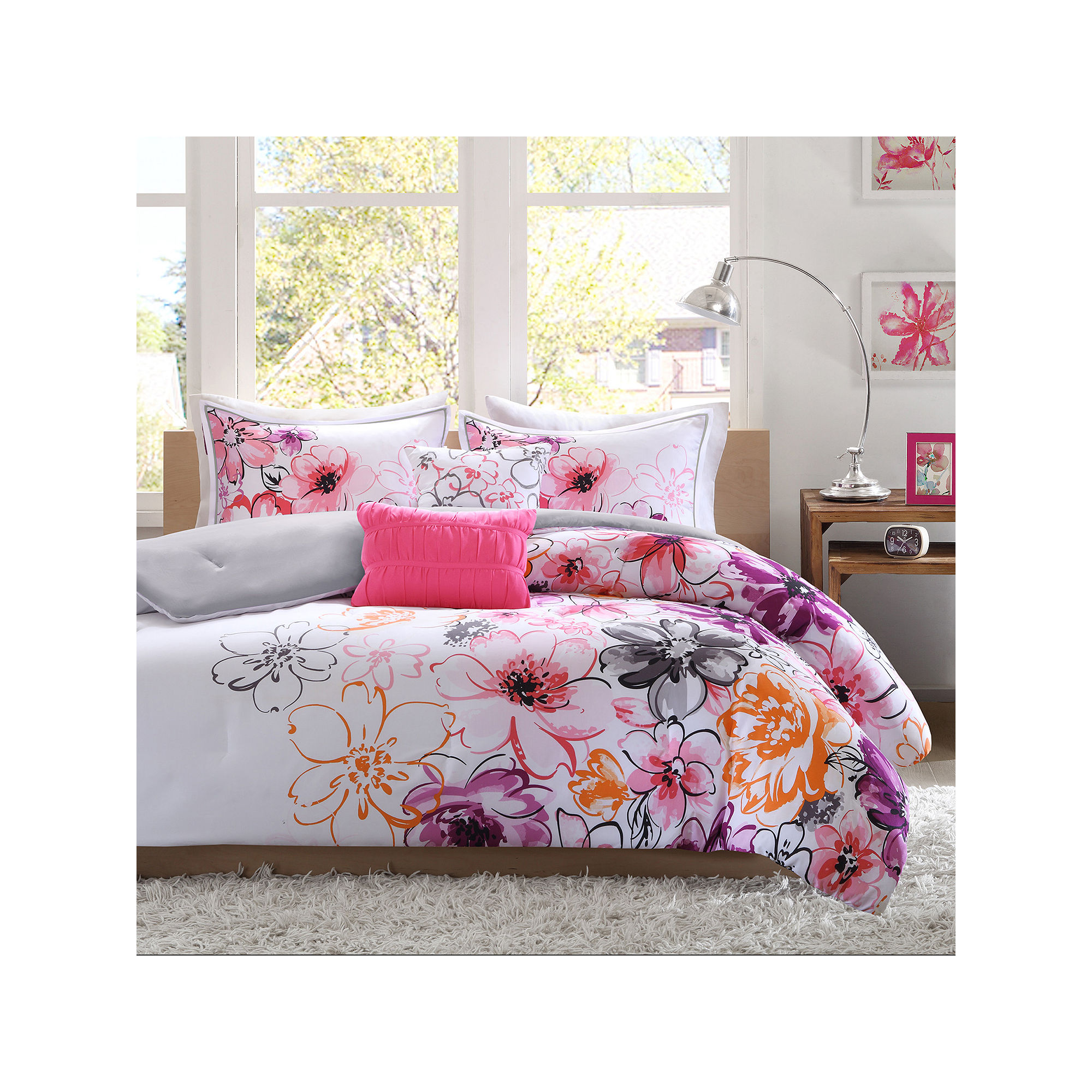 Intelligent Design Cassidy Floral Comforter Set