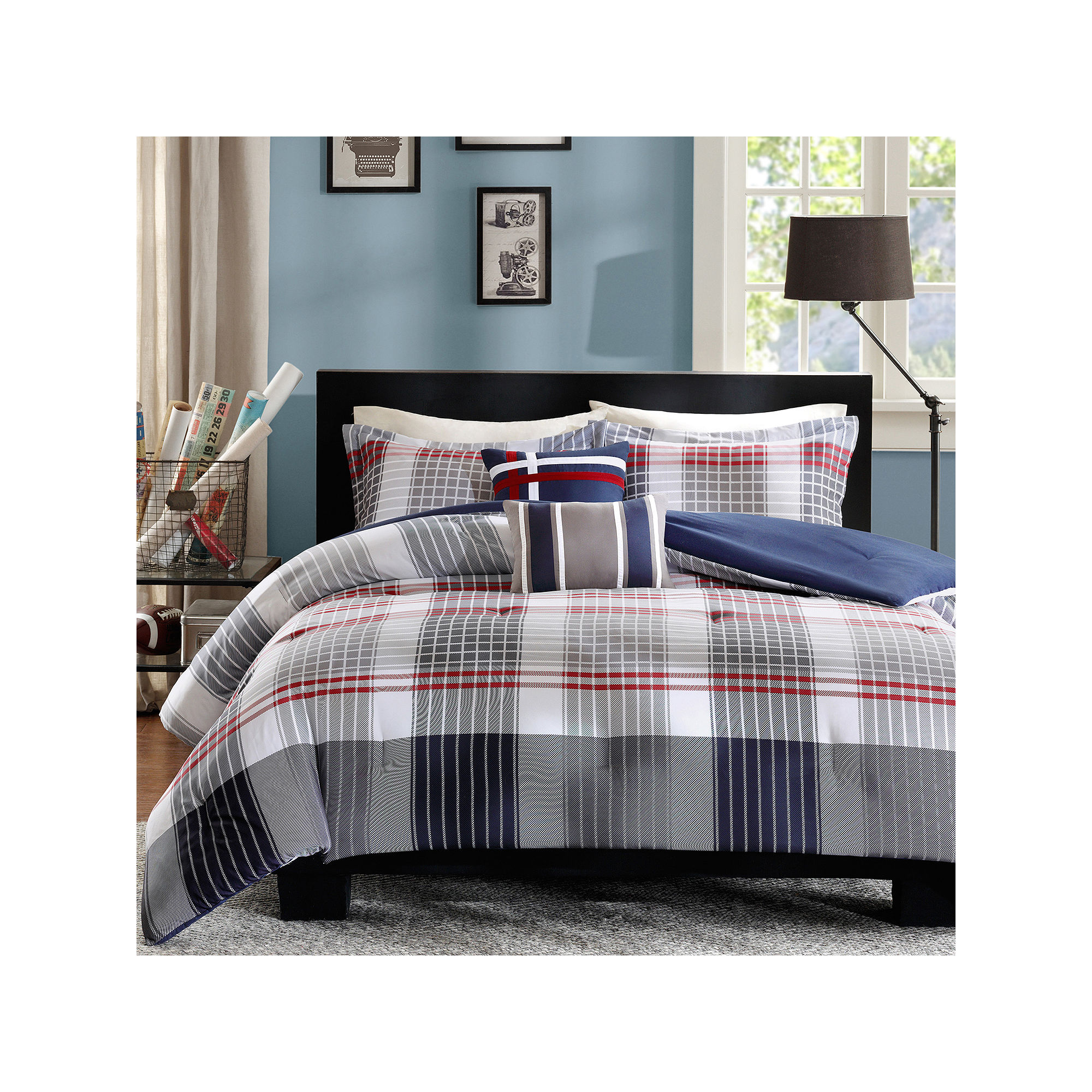 Intelligent Design Harper Plaid Comforter Set