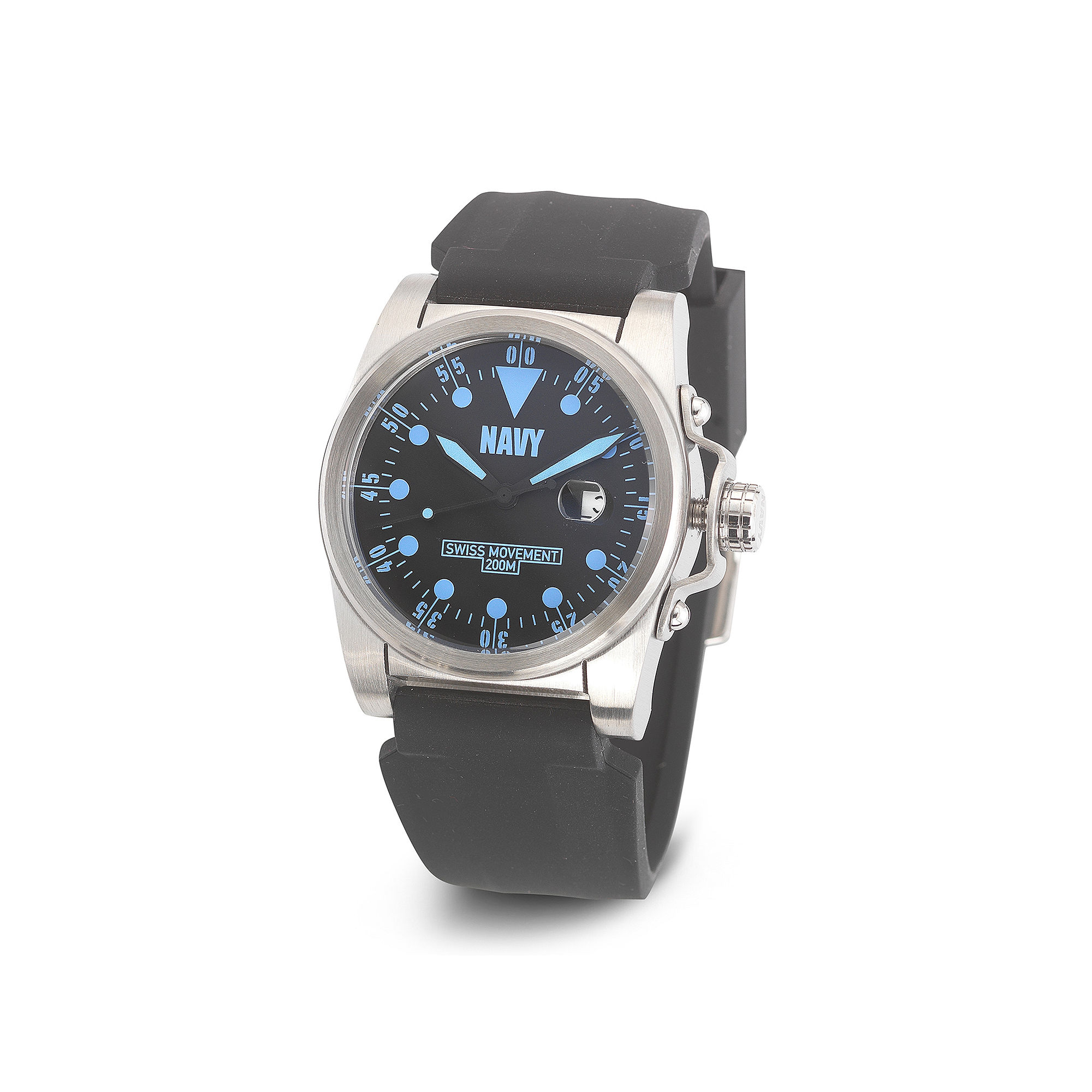 UPC 603679150139 product image for Wrist Armor C1 Mens US Navy Black Silicone Watch | upcitemdb.com
