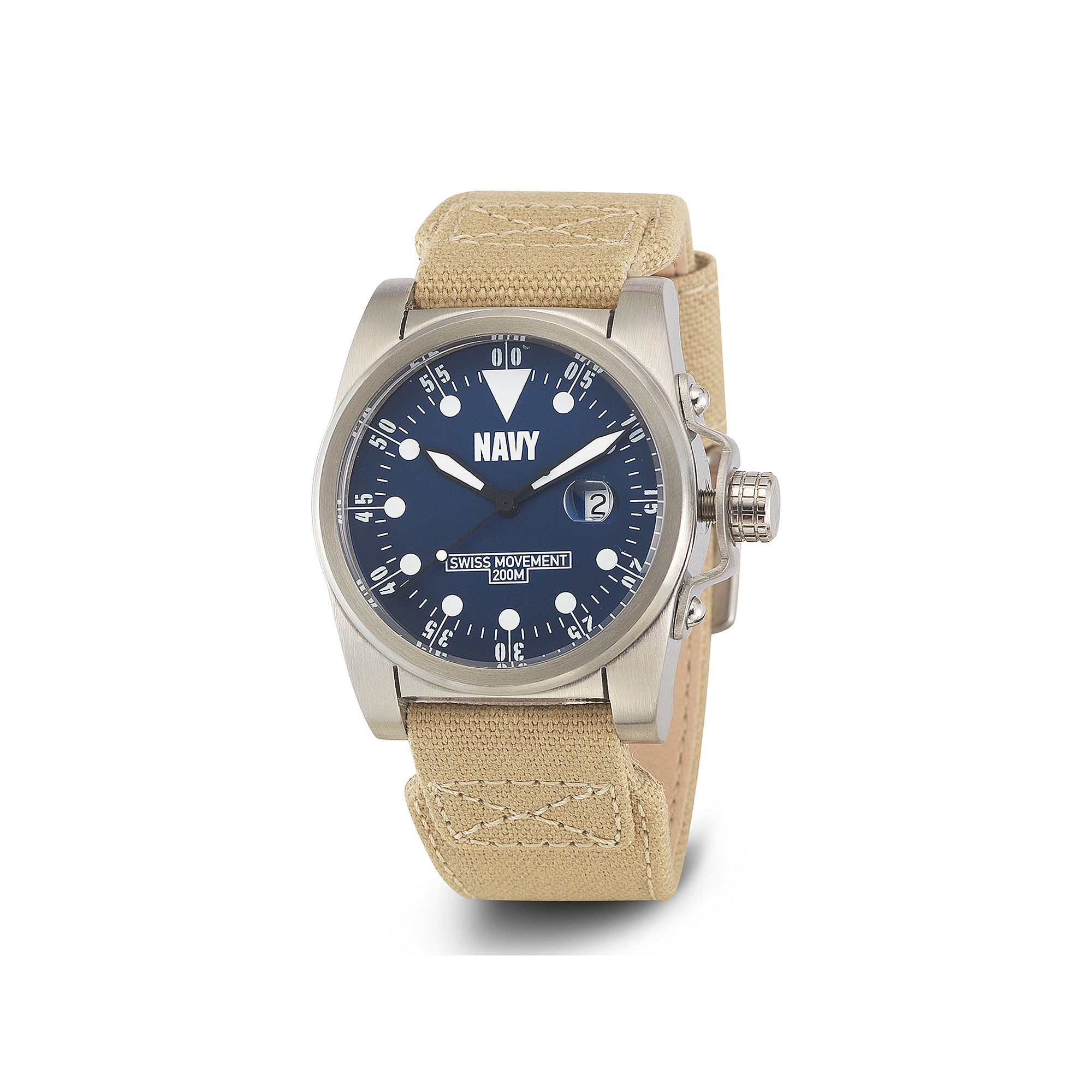 UPC 603679150245 product image for Wrist Armor C1 Mens US Navy Beige Canvas Watch | upcitemdb.com