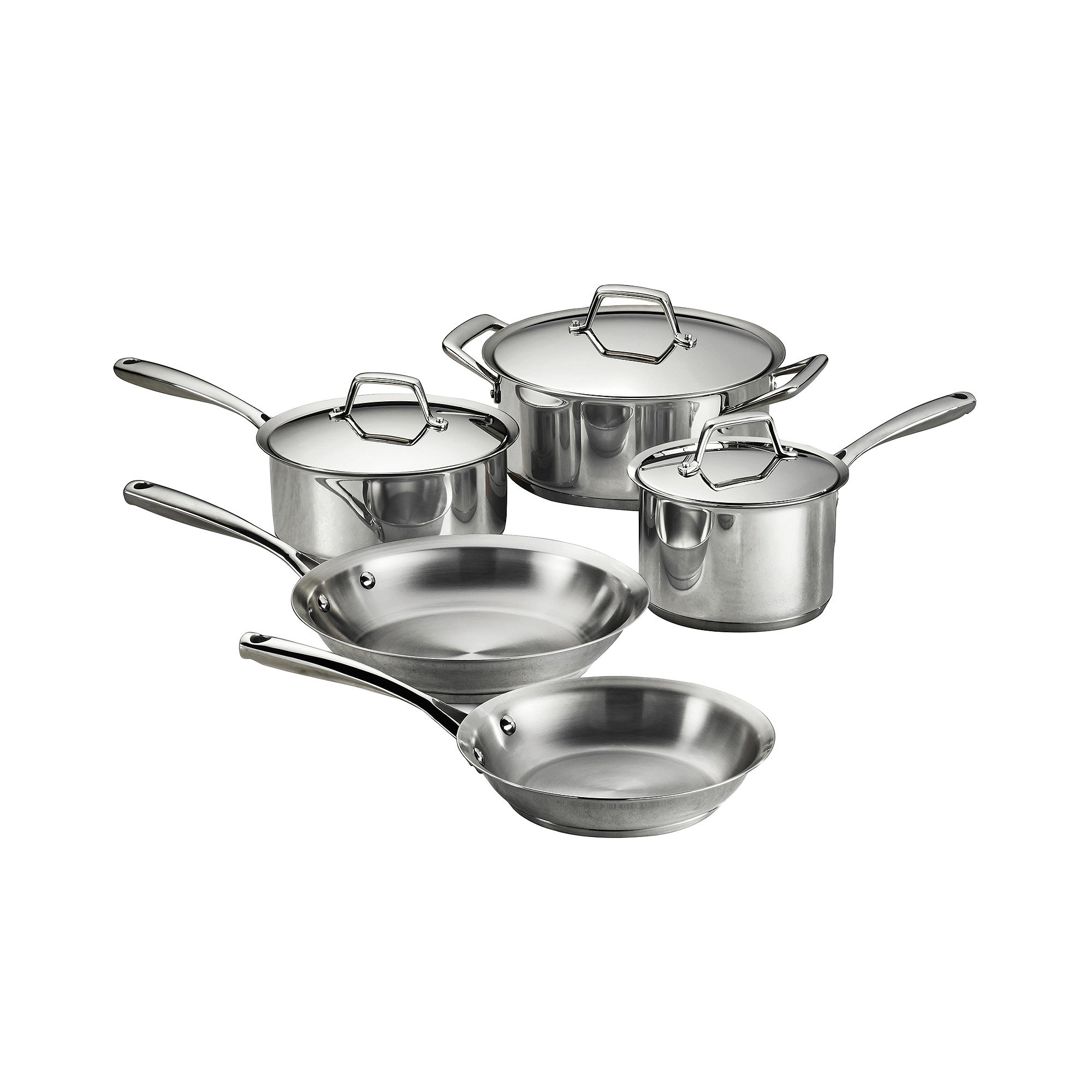 Tramontina Gourmet Prima 8-pc. 18\/10 Stainless Steel Induction-Ready Cookware Set