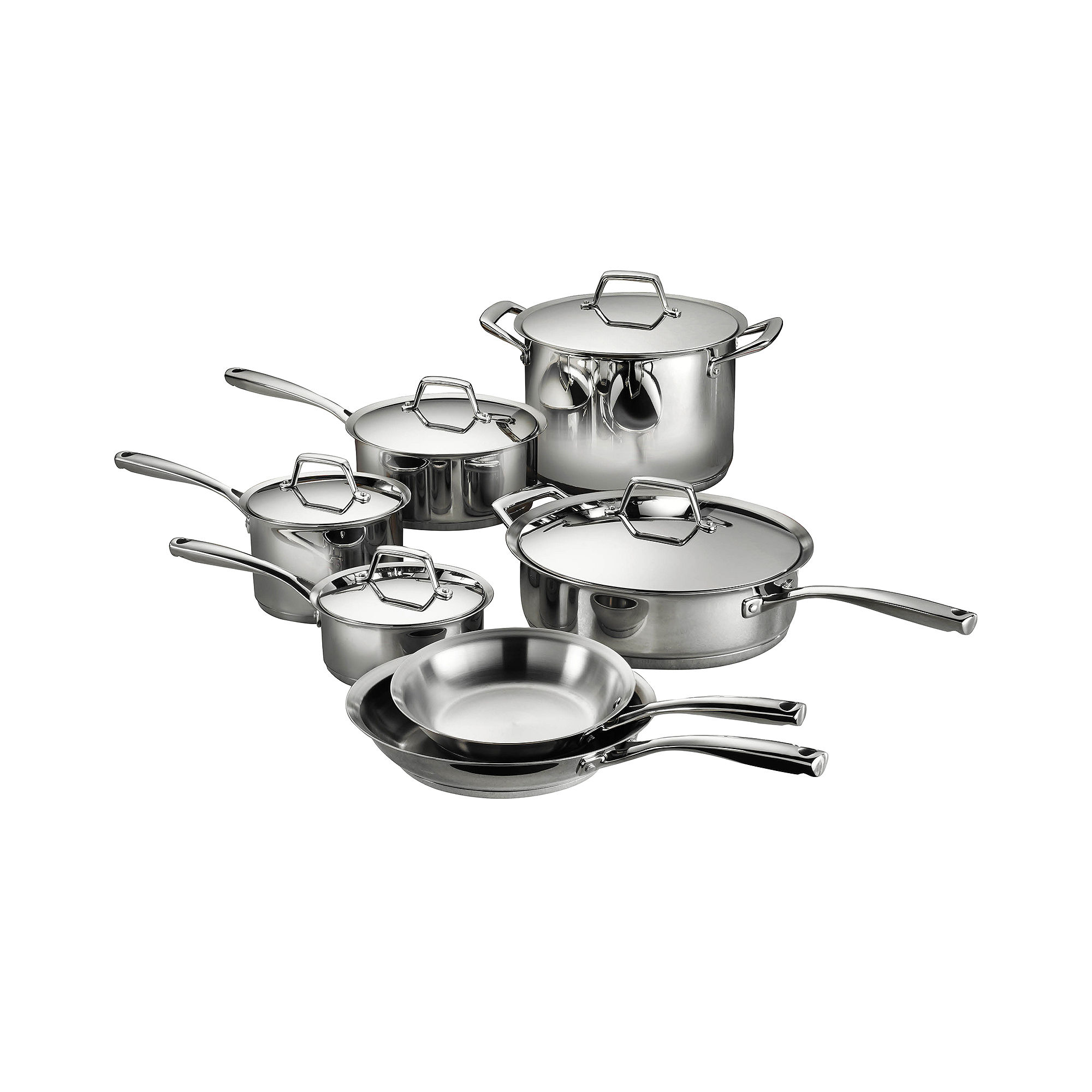 Tramontina Gourmet Prima 12-pc. 18\/10 Stainless Steel Induction-Ready Cookware Set