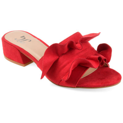 red sandals jcpenney