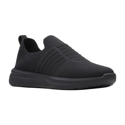 clarks womens black sneakers