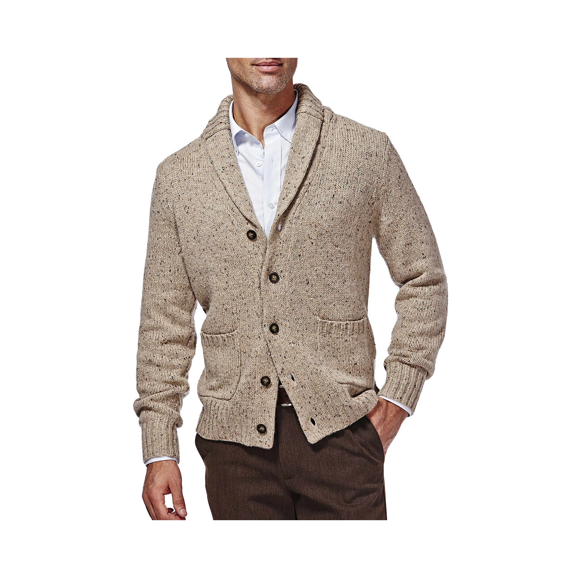 UPC 019781234078 product image for Haggar Shawl-Collar Cardigan Sweater | upcitemdb.com