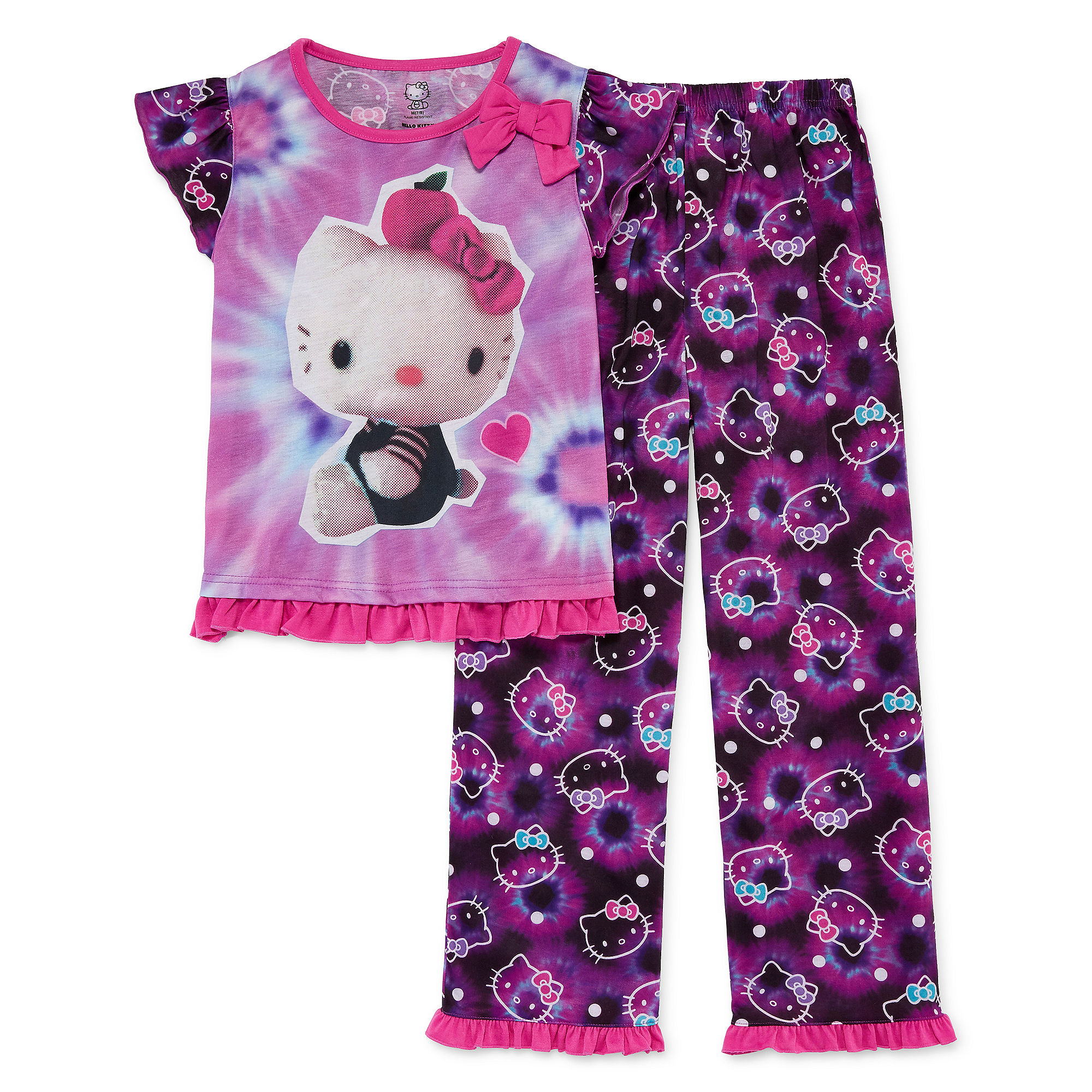 Hello Kitty 2-pc. Sleep Shirt and Pants Set - Girls