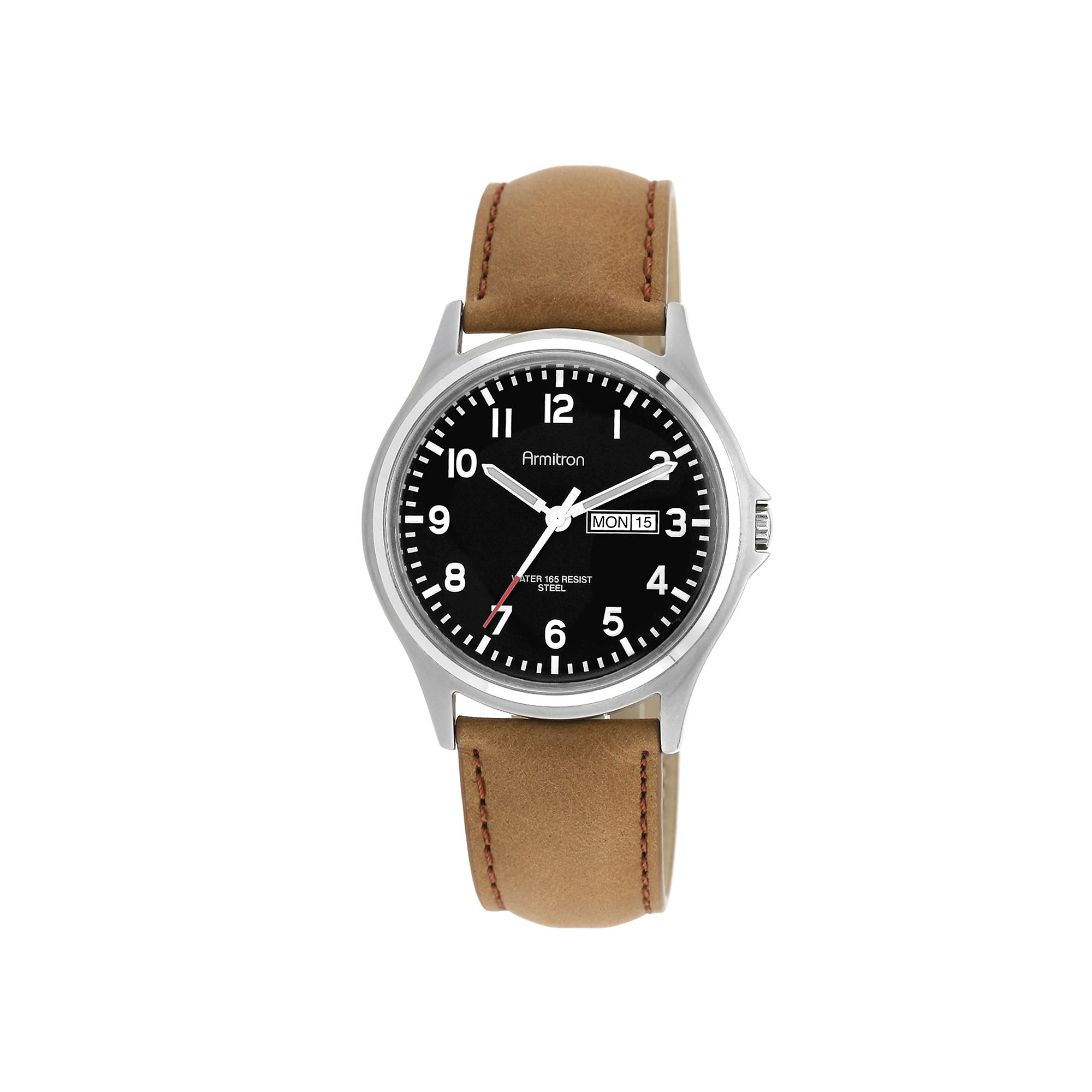 armitron leather watch