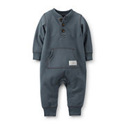Carter’s® Long-Sleeve French Terry Raccoon Jumpsuit – Boys newborn-24m