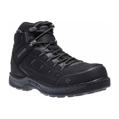 black slip resistant work boots