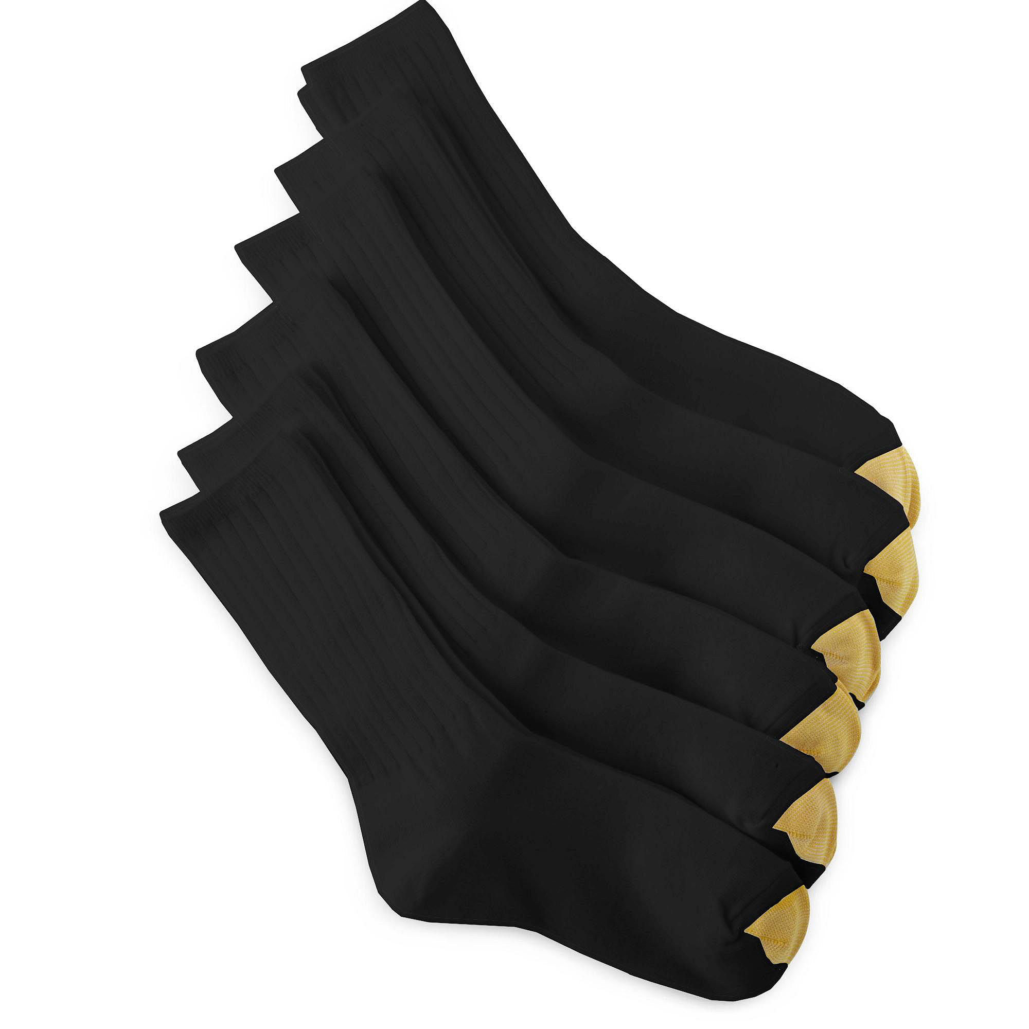 786888348433 UPC - Gold Toe Women's Socks Ribbed Crew Black 6pairs