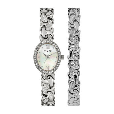 timex black chain watch