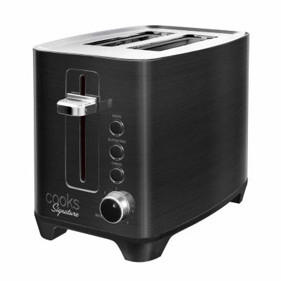 Cooks Signature Black Stainless Steel 2 Slice Toaster 22115 JCPenney