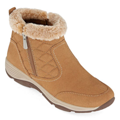 easy spirit womens elk flat heel booties