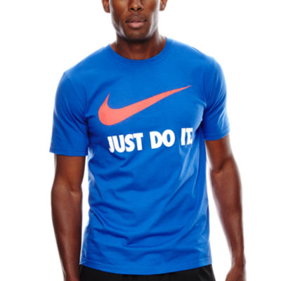 blue nike just do it shirt