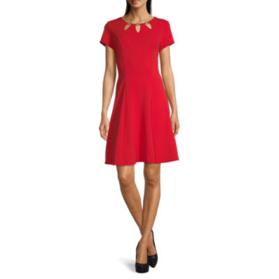 alyx short sleeve fit & flare dress