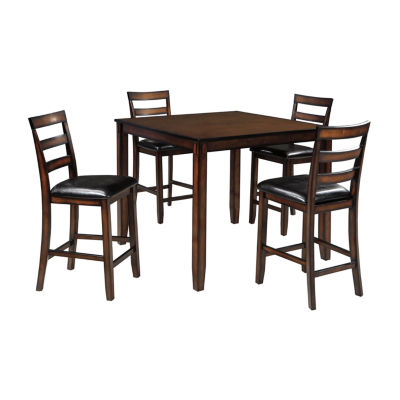 Signature Design By Ashley Coviar 5 Piece Counter Height Dining Set Jcpenney Color Brown