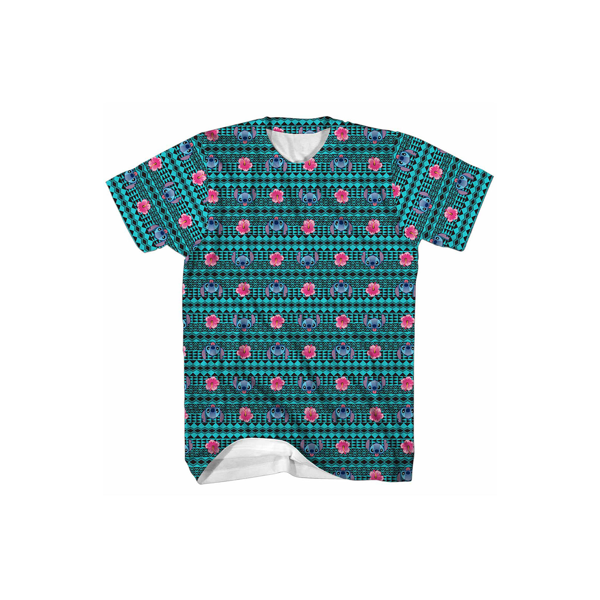 Short-Sleeve Tribal Lilo and Stitch Tee