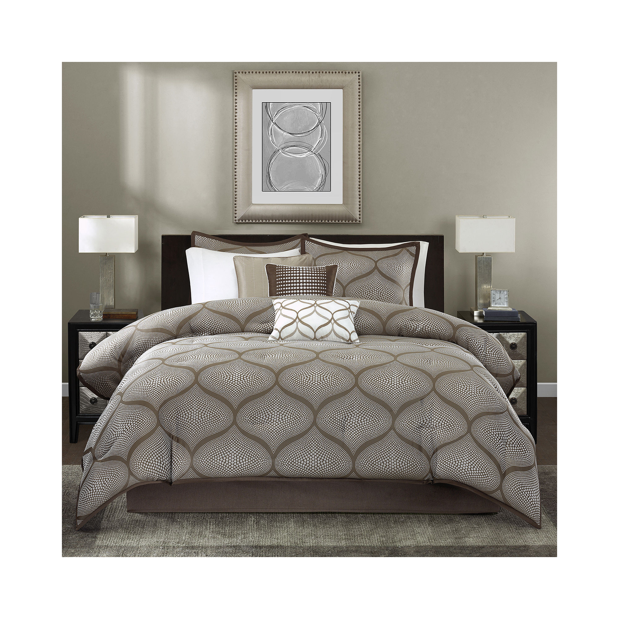 Madison Park Alandra 7-pc. Jacquard Comforter Set