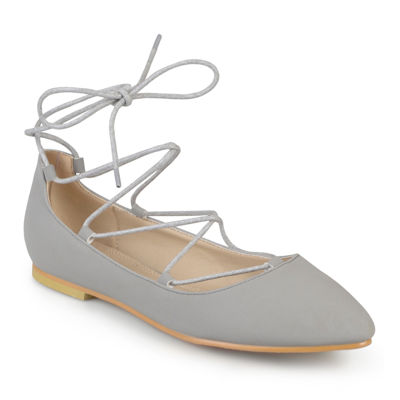 Journee Collection Fiona Lace-Up Flats 