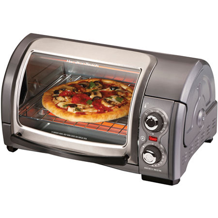 hamilton beach easy reach 4 slice countertop toaster oven