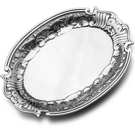 UPC 019328050758 product image for Wilton Armetale Viceroy Oval Serving Tray | upcitemdb.com