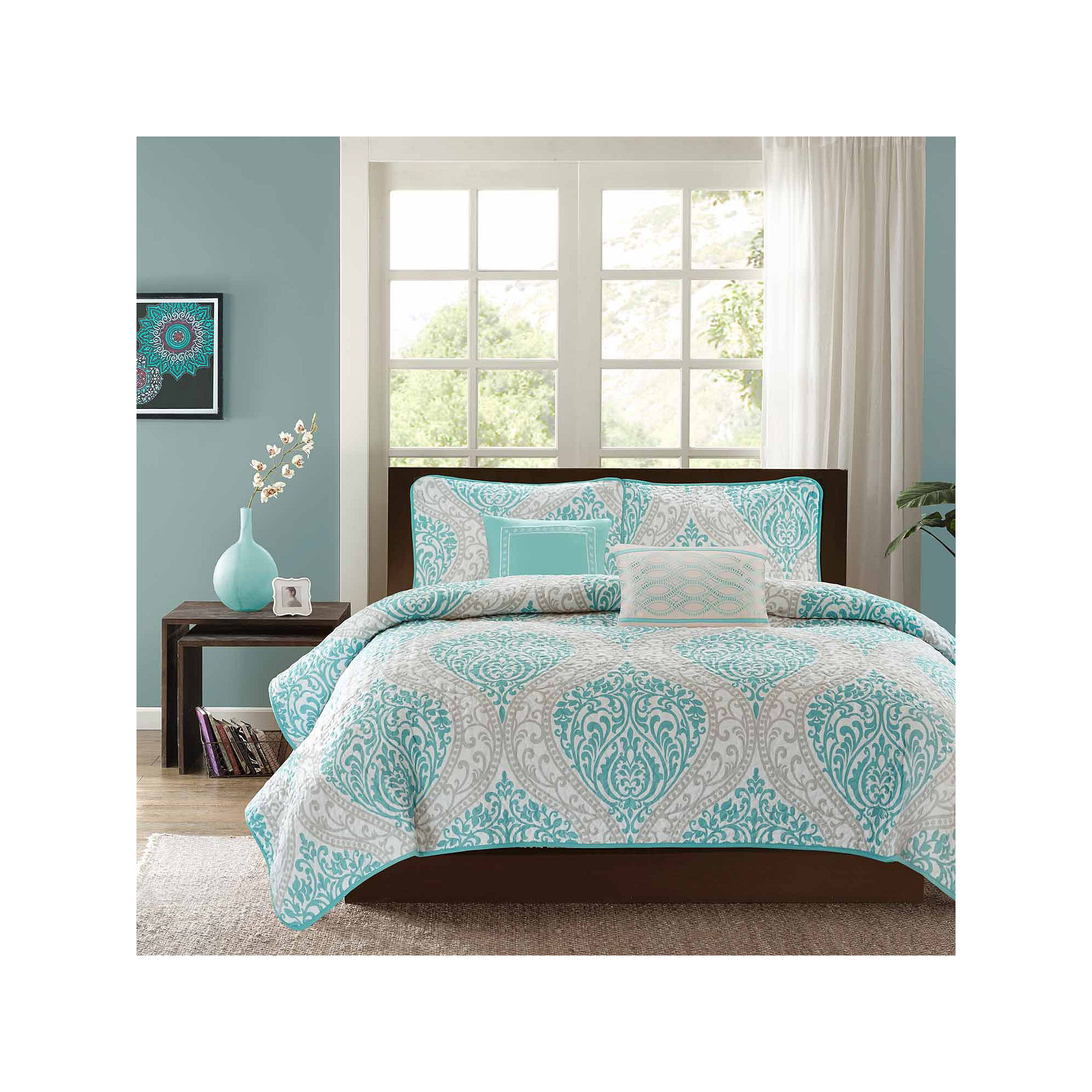 Intelligent Design Lilly Damask Comforter Set