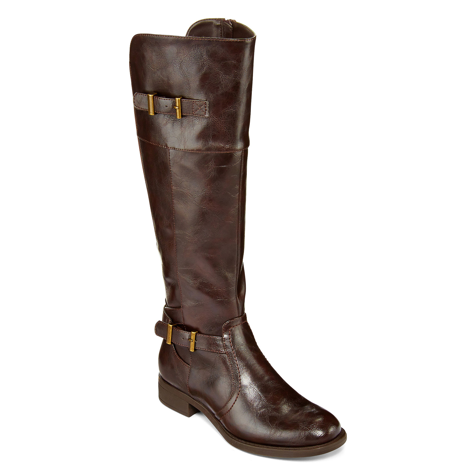 UPC 718987369484 product image for Yuu Rocio Double-Buckle Womens Riding Boots | upcitemdb.com