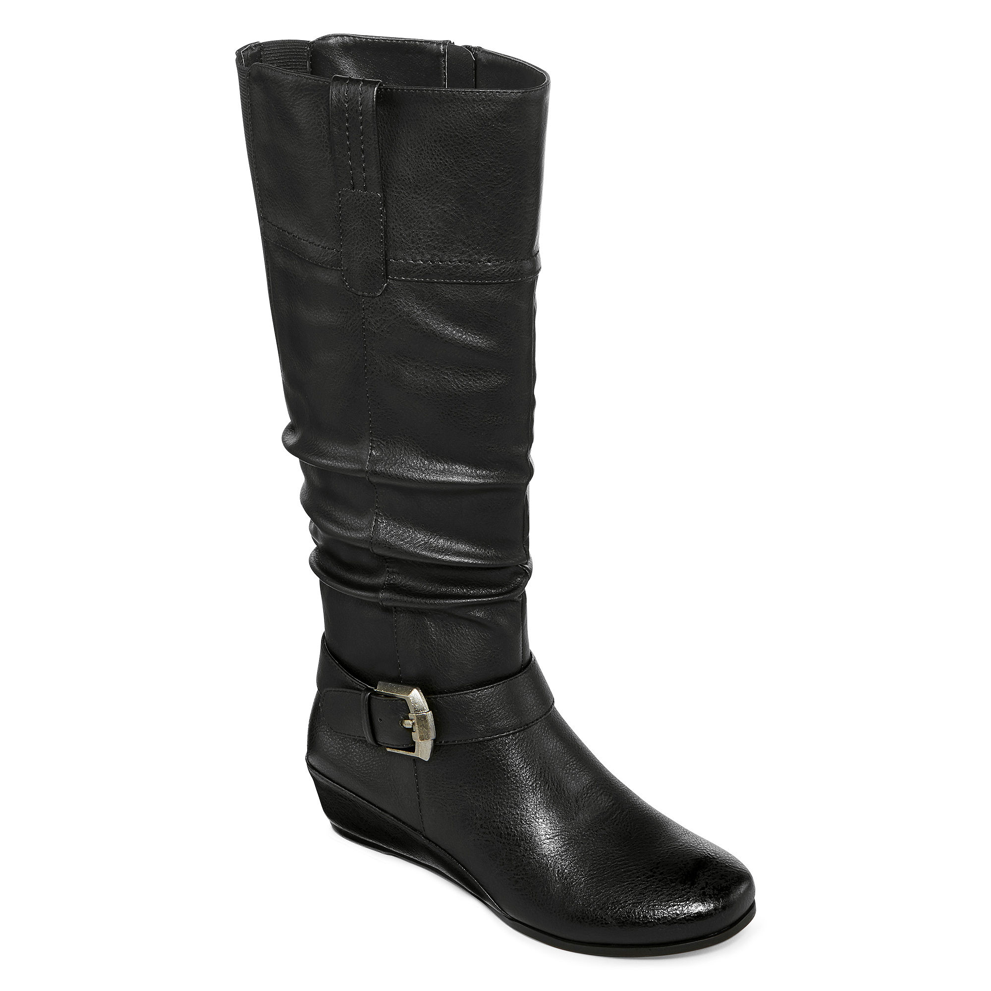 UPC 718987363956 product image for Yuu Simona Wedge Buckled Womens Boots | upcitemdb.com