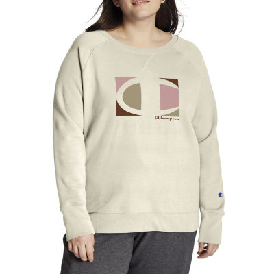 Champion Womens Crew Neck Long Sleeve Plus - JCPenney