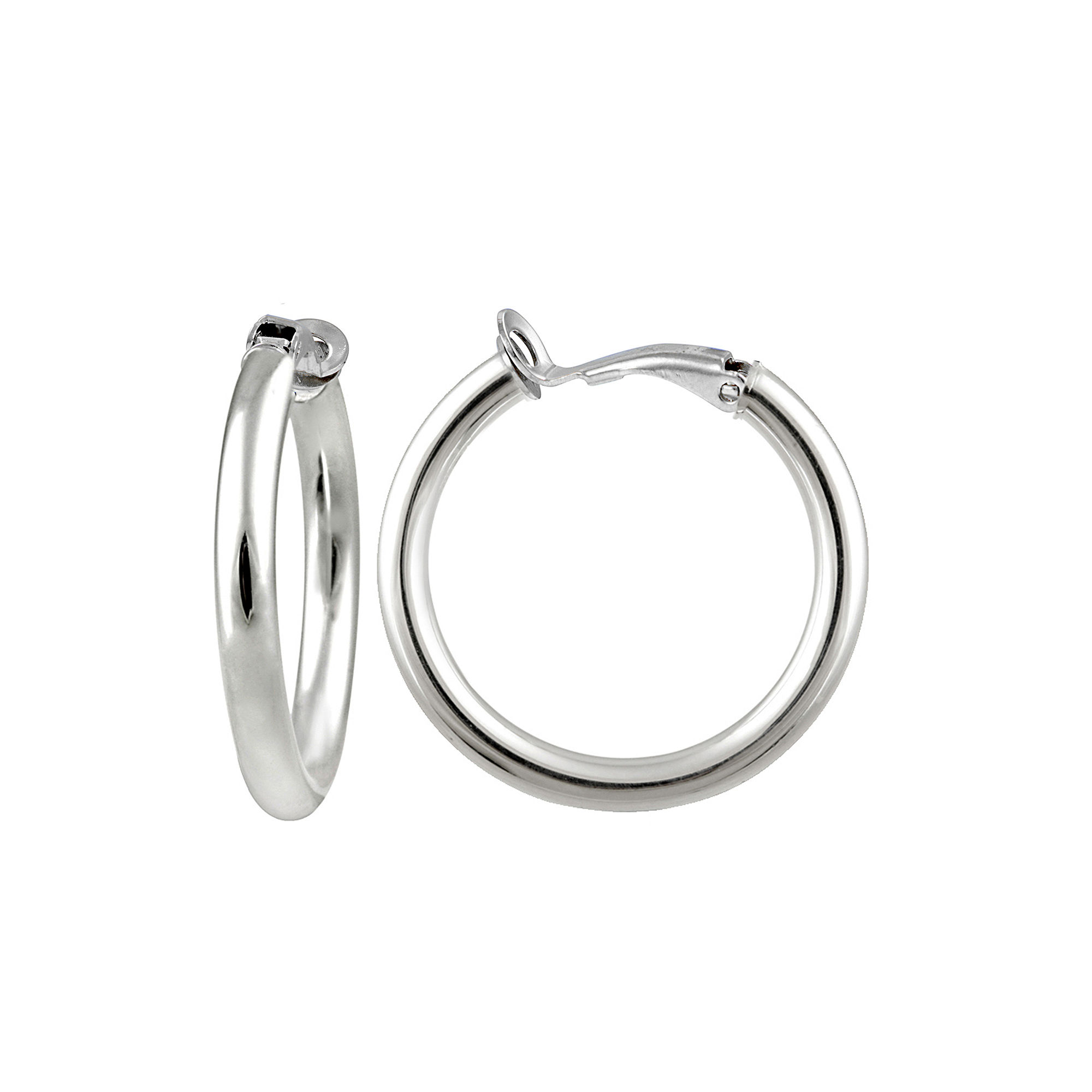 UPC 729881120033 product image for Sterling Silver 25mm Hoop Clip-On Earrings | upcitemdb.com