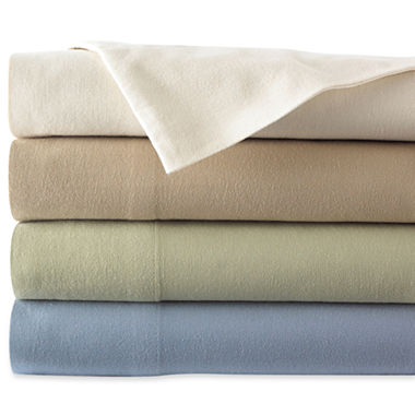 jcpenney | JCPenney Homeâ„¢ Solid Flannel Sheet Set
