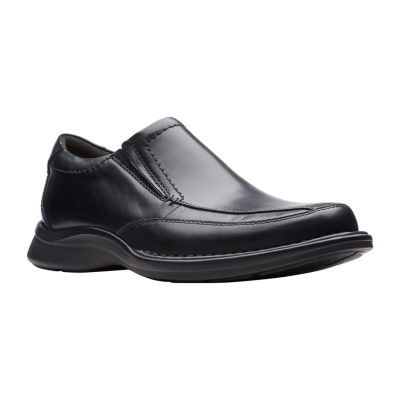 clarks mens black dress shoes