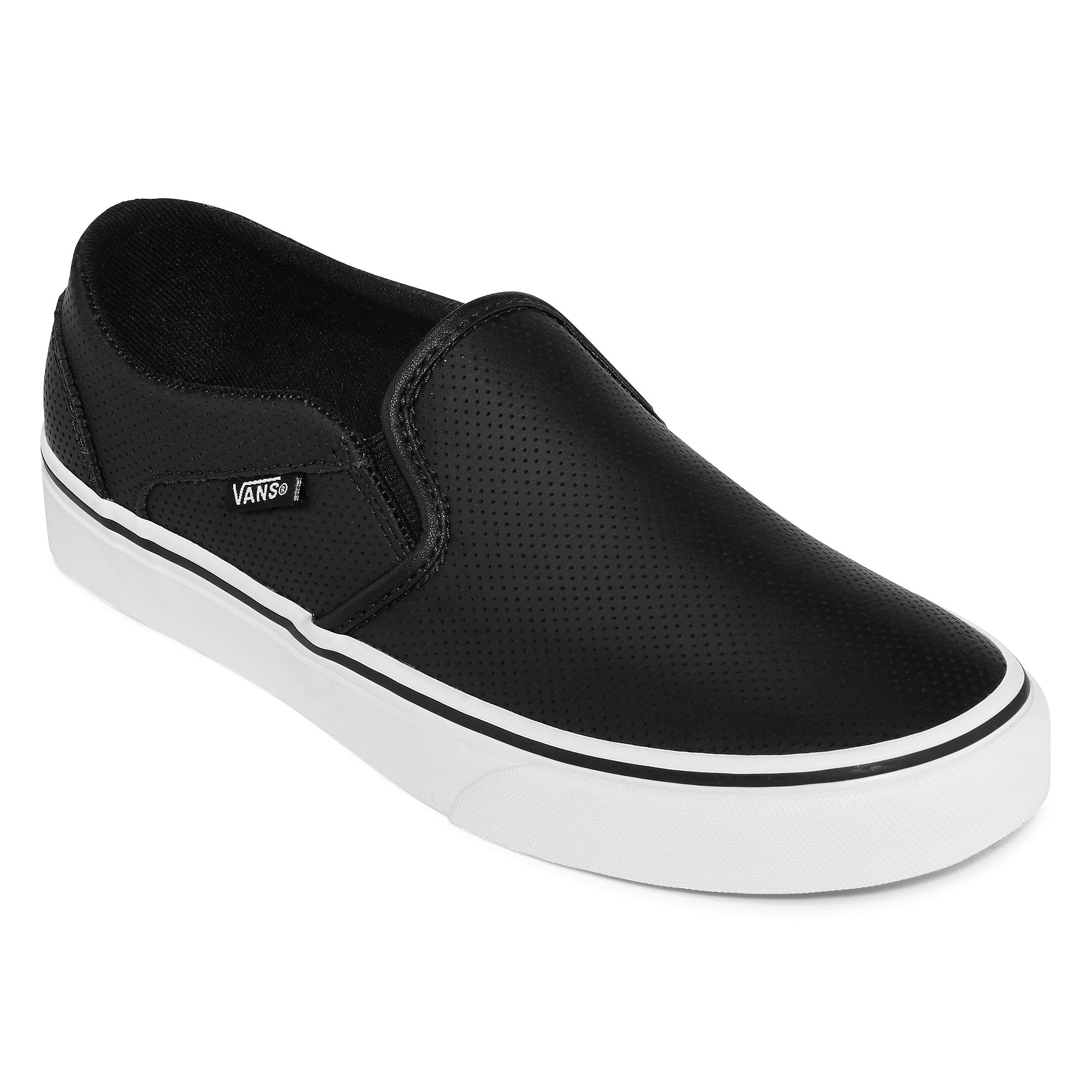 UPC 706421486729 - Vans Asher Womens Leather Slip-On Shoes | upcitemdb.com
