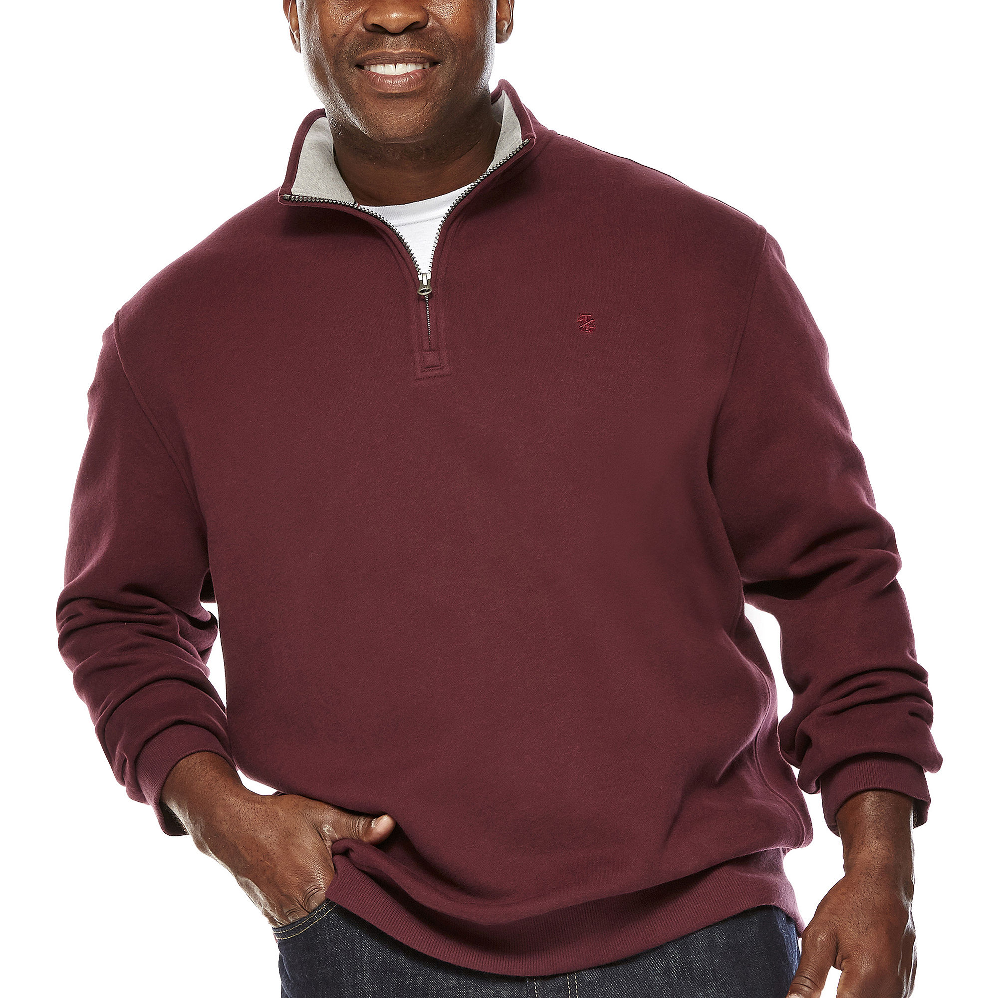 UPC 015844320719 product image for IZOD Quarter-Zip Fleece Sweatshirt - Big & Tall | upcitemdb.com