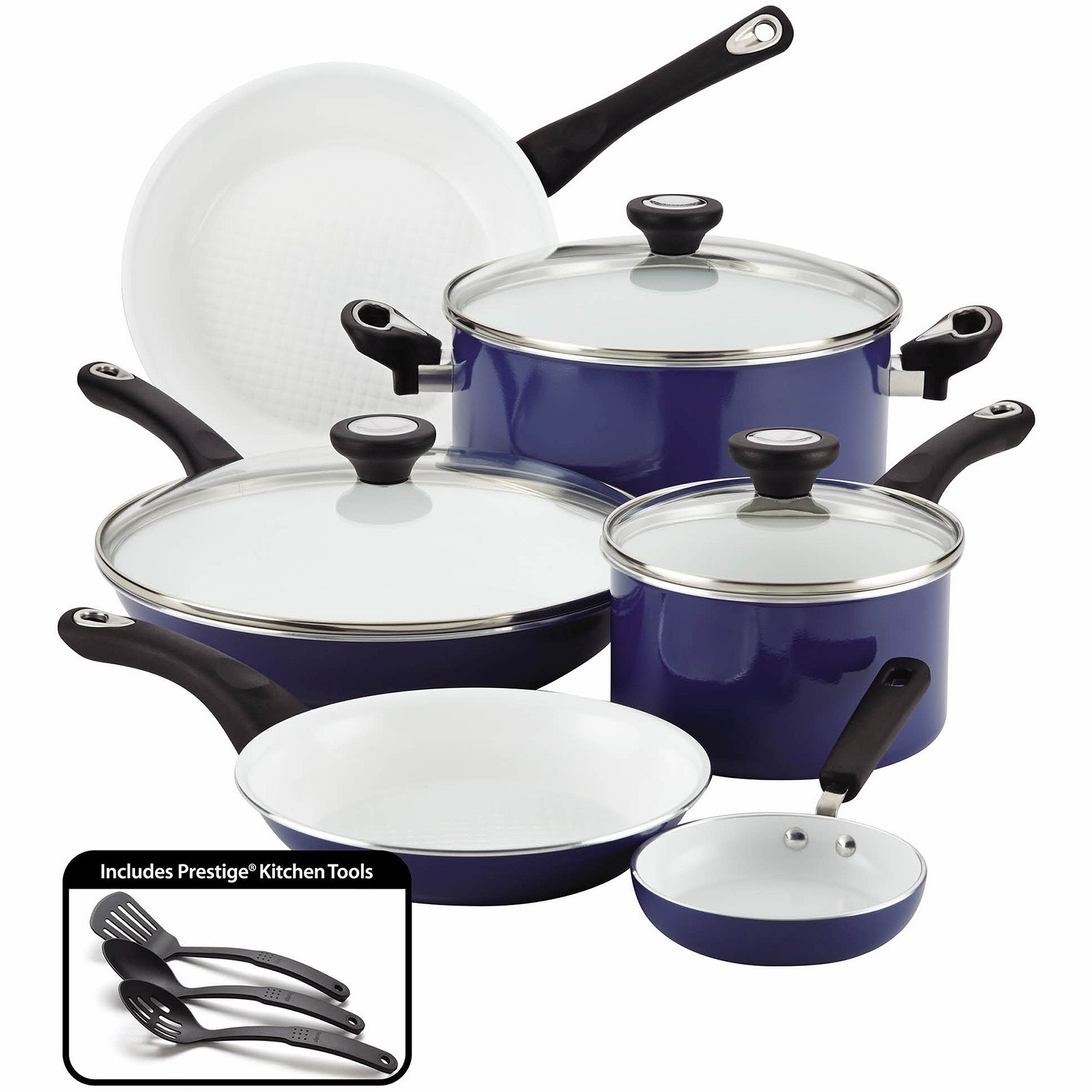 Farberware purECOok 12-pc. Nonstick Ceramic Cookware Set includes Prestige Tools