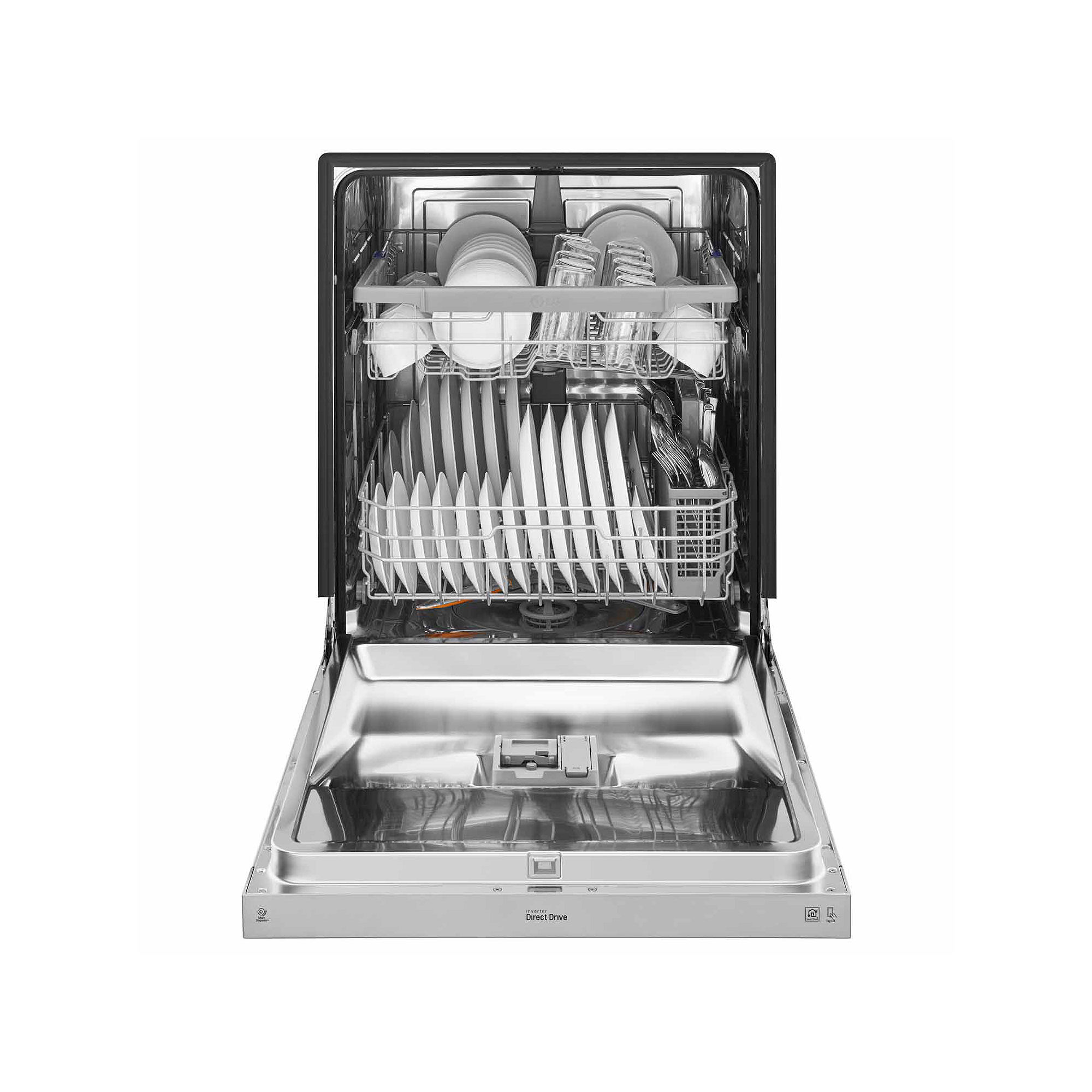 LG Front-Control Dishwasher with Stainless Interior - LDF5545ST