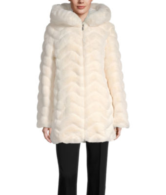 ladies black puffer jacket with fur hood