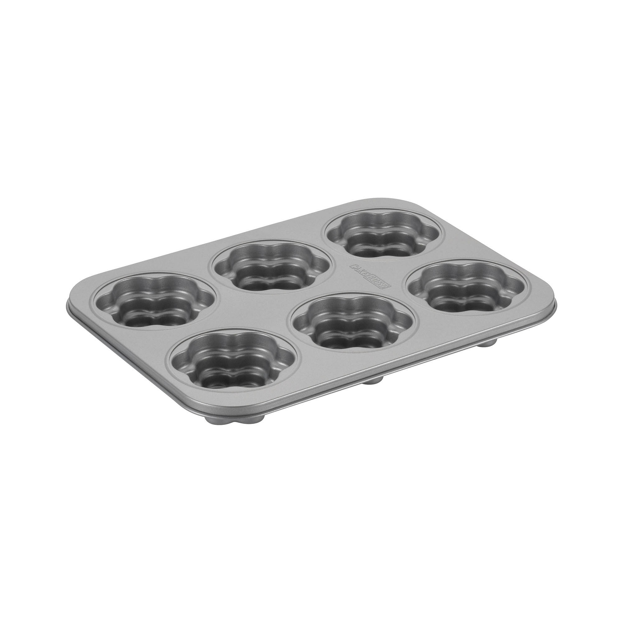 Cake Boss Specialty Bakeware 6-Cup Flower Nonstick Cakelette Pan