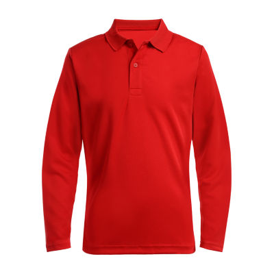 boys long sleeve polo