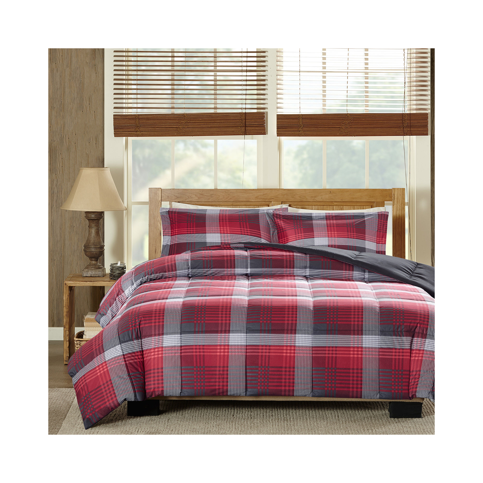 Woolrich Terrytown Softspun Down-Alternative Plaid Comforter Set