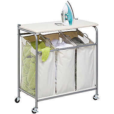 Honey-Can-Do® Sort and Iron Triple Laundry Center