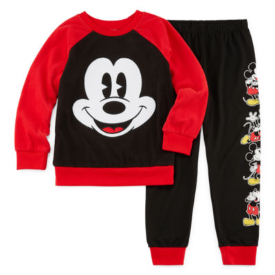 Disney Mickey Mouse Pajama Set Boys Color Black Jcpenney