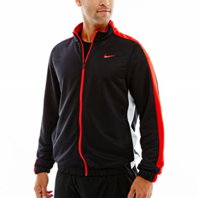 nike black and red jacket