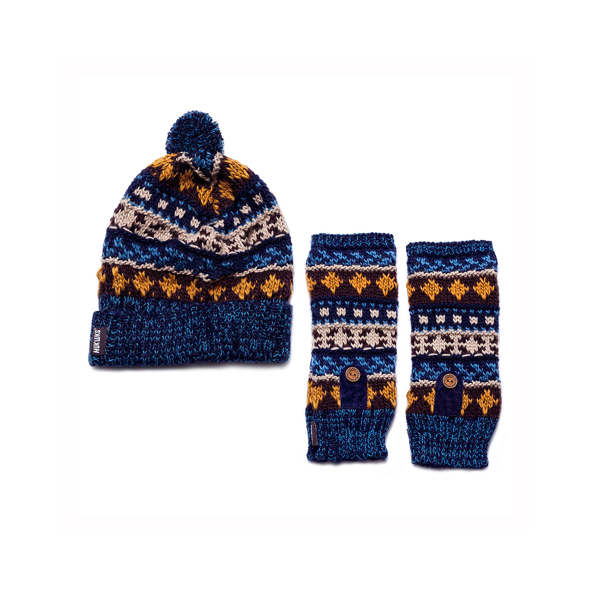 UPC 033977049949 product image for MUK-LUKS Traditional Hat and Arm Warmers Set | upcitemdb.com