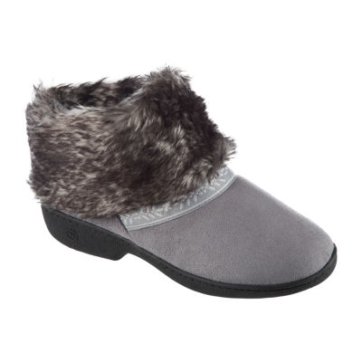 womens black bootie slippers