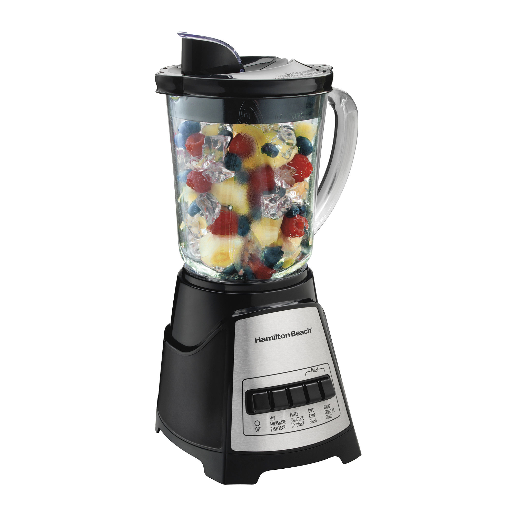 Hamilton Beach Wave Crusher Glass Jar Blender - Black